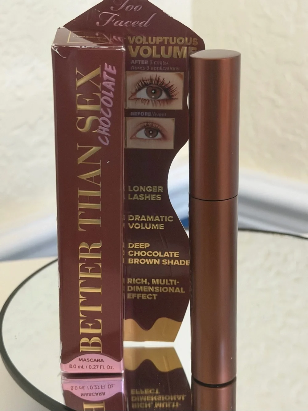 Too Faced Better than sex mascara in shade chocolate brand new